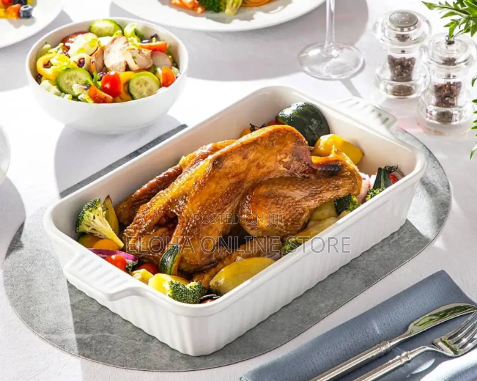3pcs Ceramic Rectangular Baking Dish Casserole Dishes