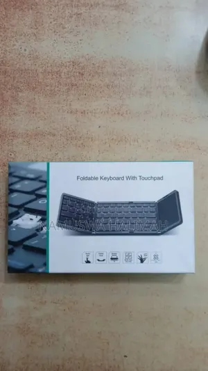 Foldable Bluetooth Keyboard With a Touchpad.