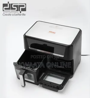 DSP Kb2188 Dual Zone 14l Air Fryer Oven –Led Touch, 1700w Power