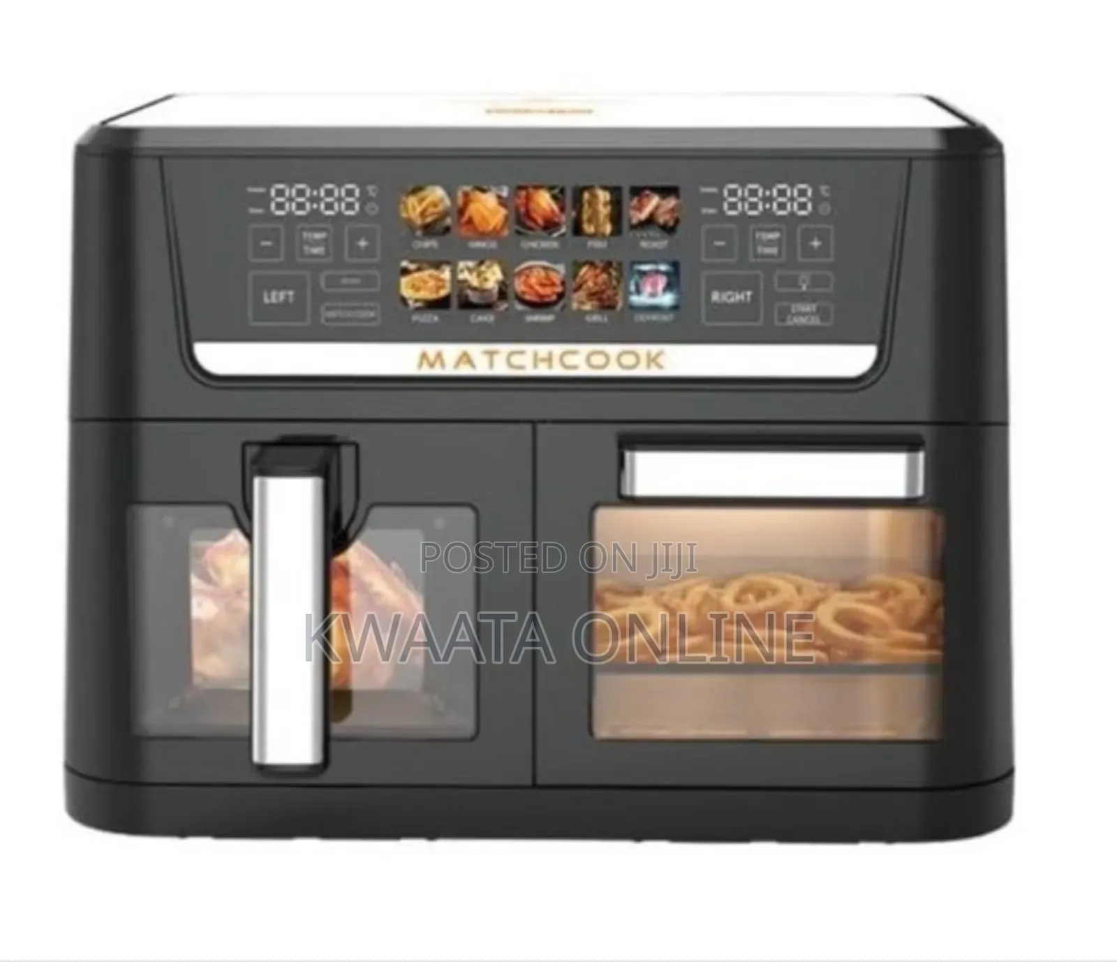 DSP Kb2188 Dual Zone 14l Air Fryer Oven –Led Touch, 1700w Power
