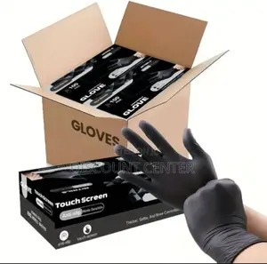 Smooth Black Disposable Gloves
