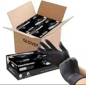 Smooth Black Disposable Gloves