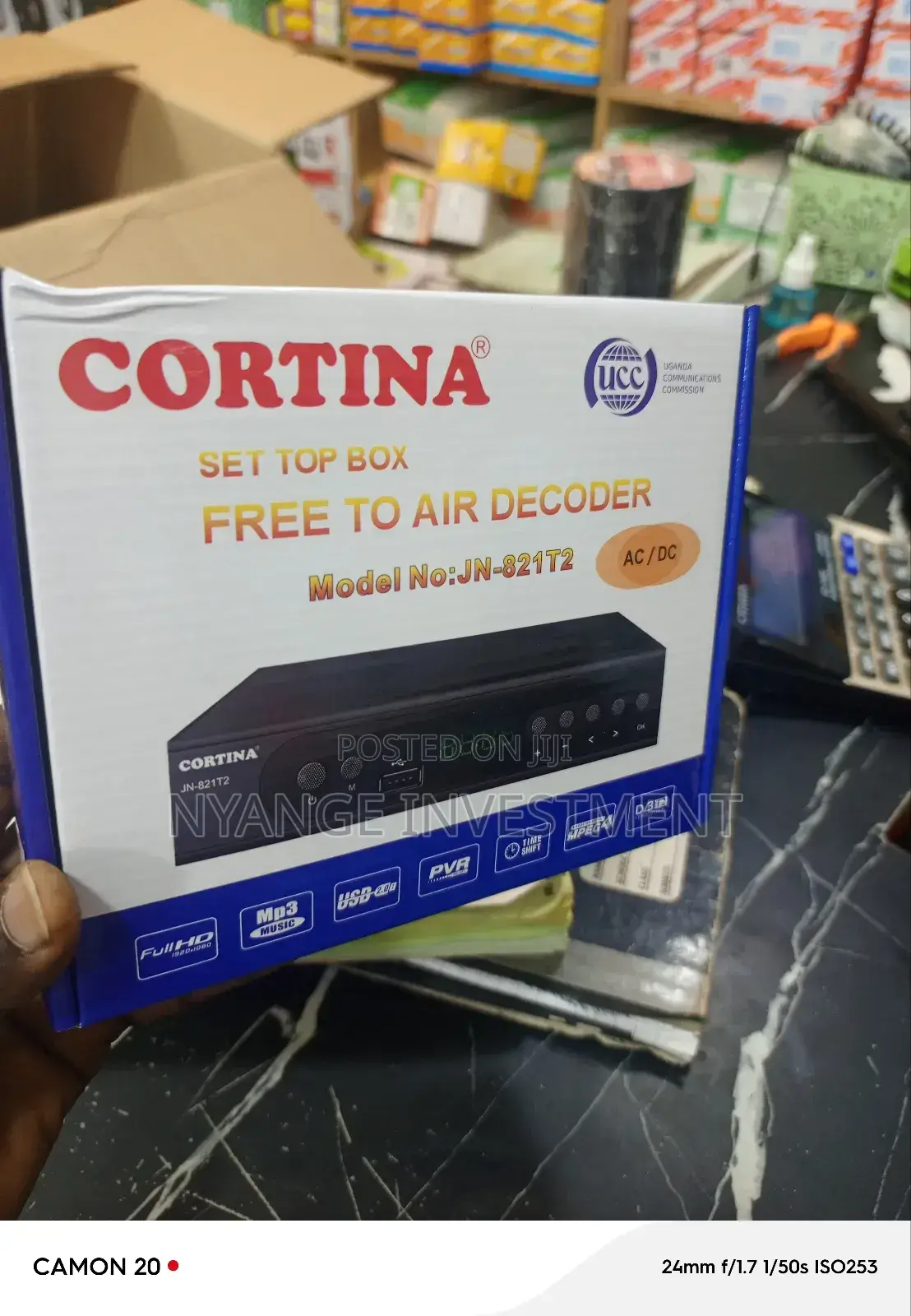 Free to Air Decorder. Cortina Free to Air Decorder