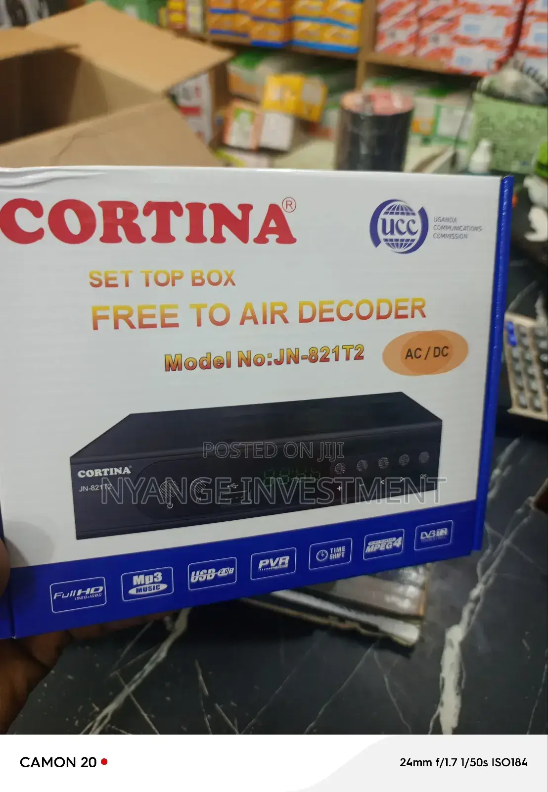 Free to Air Decorder. Cortina Free to Air Decorder