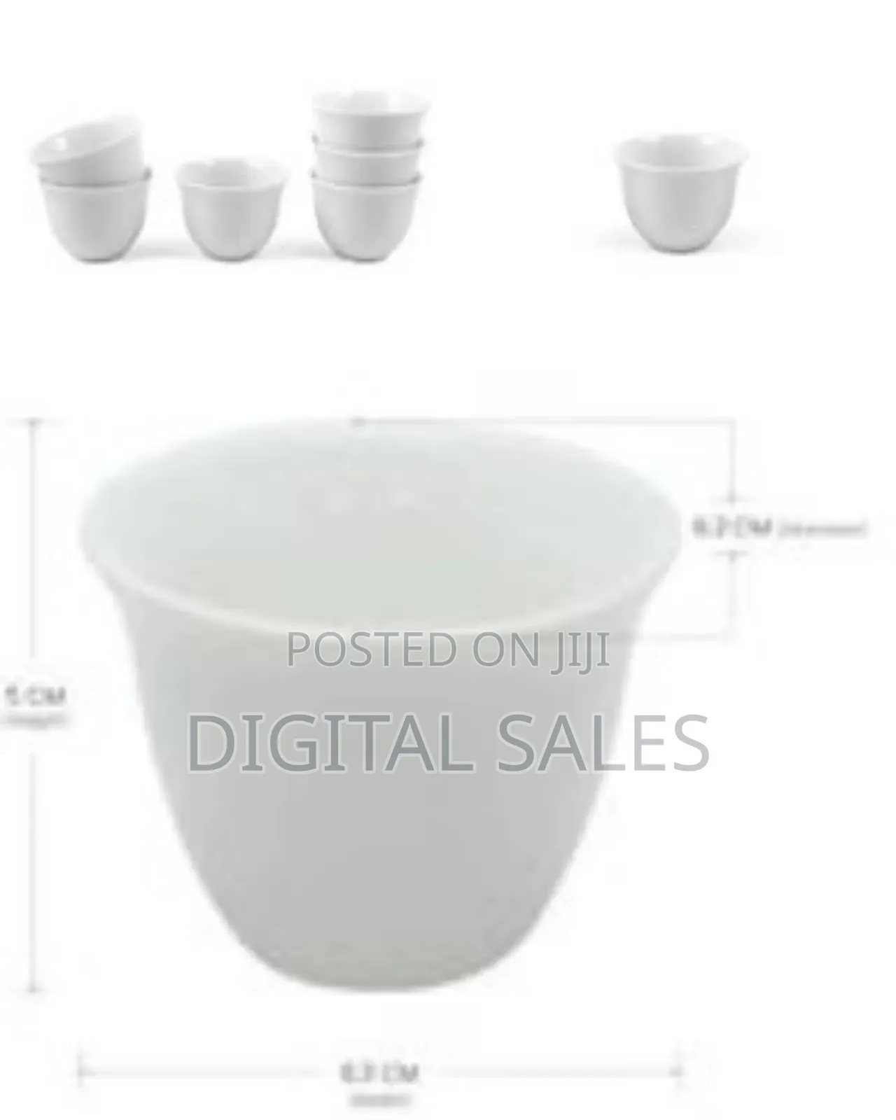 6 Pieces of Multi Cuppucino Latte Espresso Coffee Cawa Cups Mugs