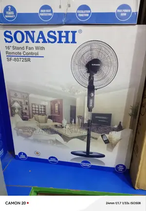 Sonashi Stand Fan With Remote. Stand Fan