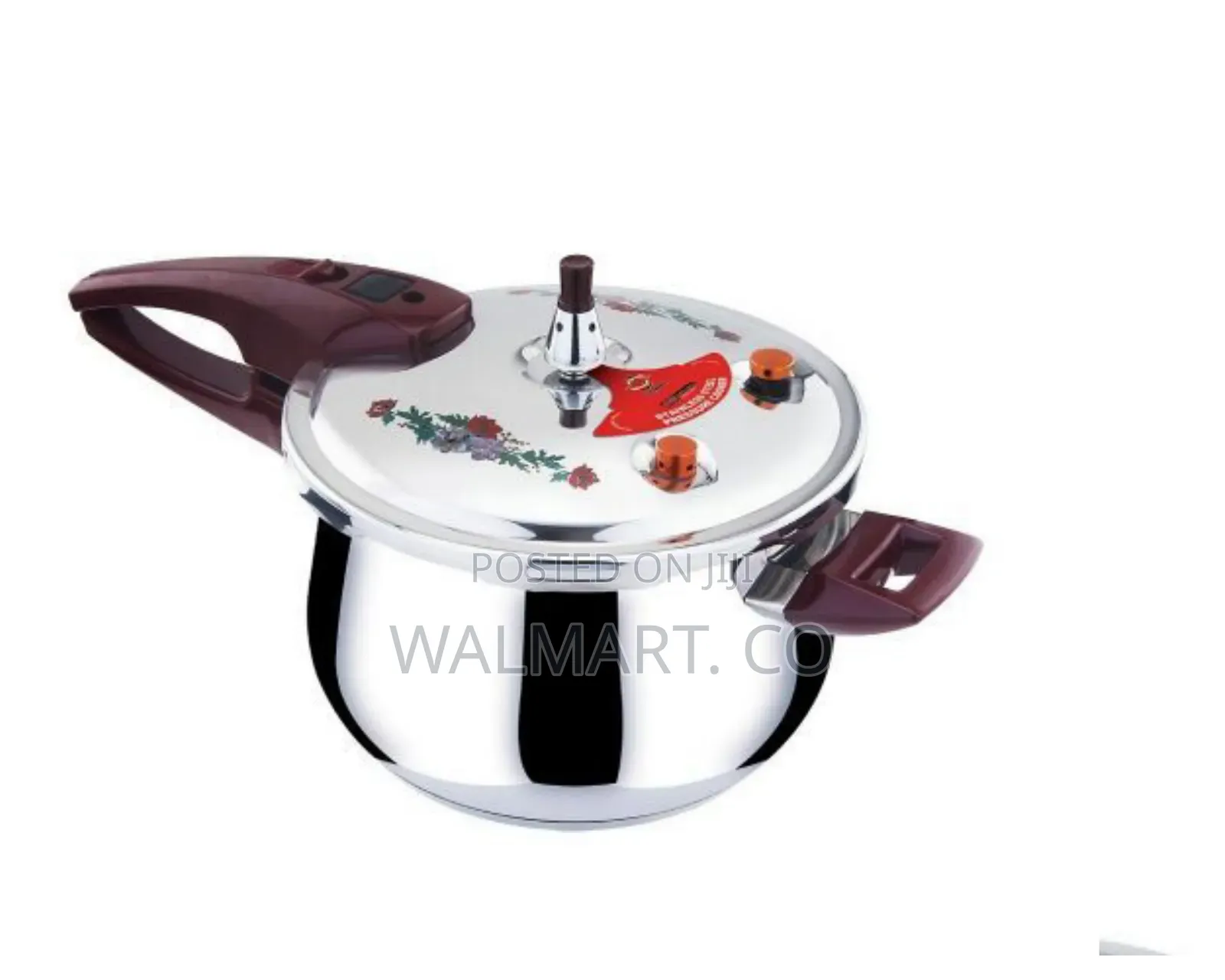 6 Litres Stainless Steel Cooker With Steamer-Silver