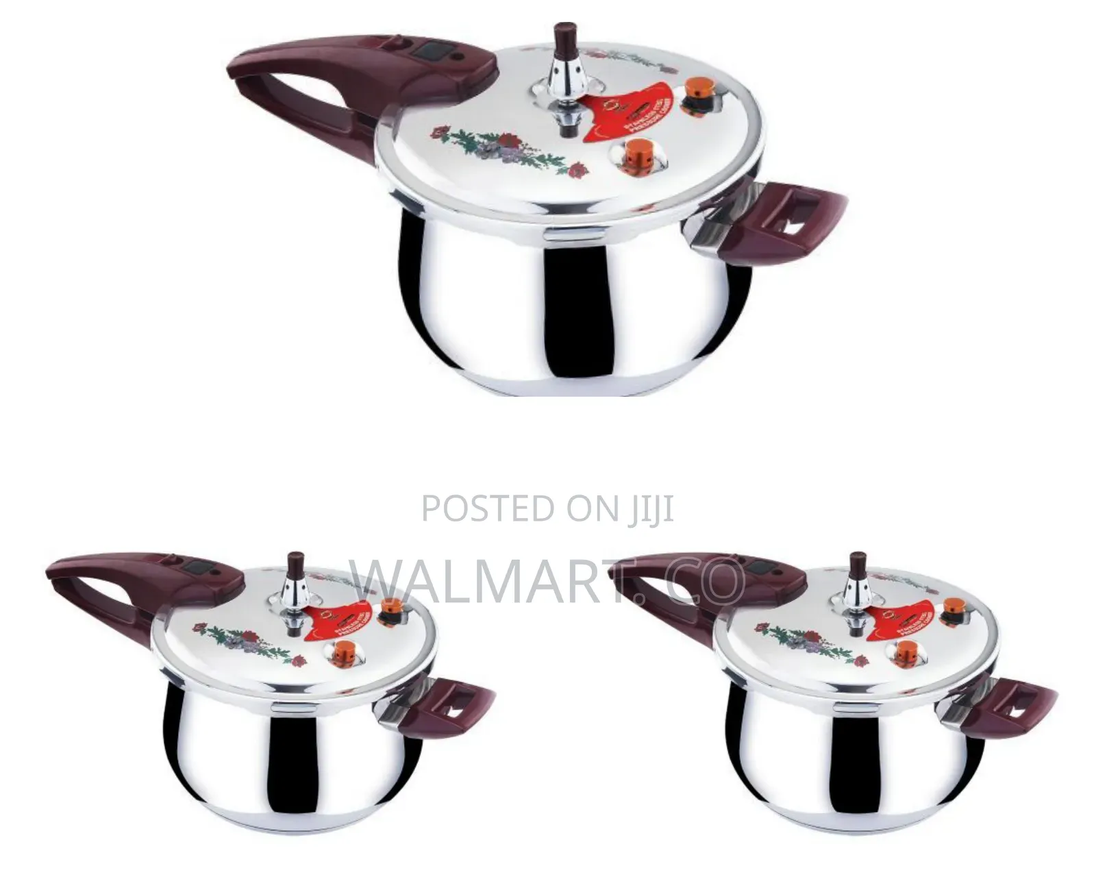 6 Litres Stainless Steel Cooker With Steamer-Silver