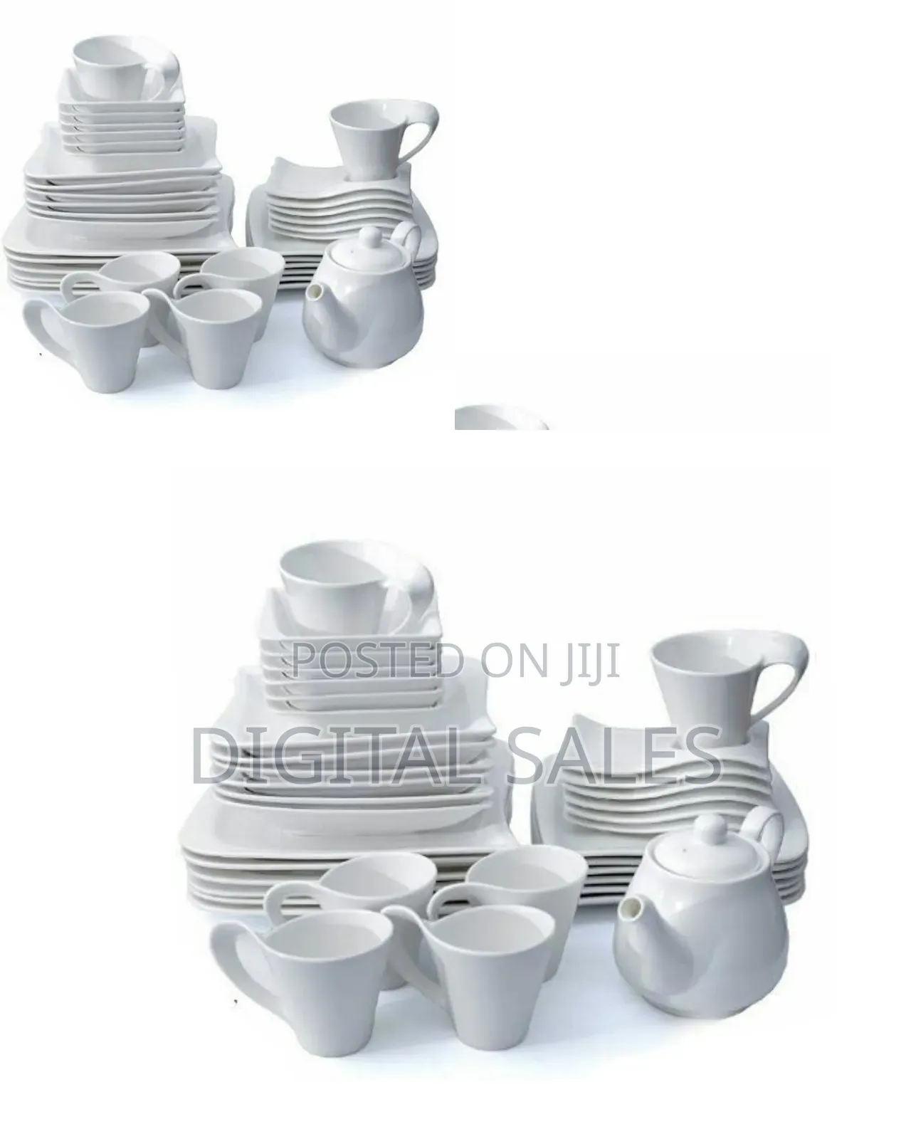 37 PCS of Square Plates, Bowls, Side Plates