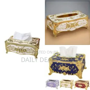 Tissue Box Napkin Holder Paper Case Cover for Table Decor, Cream