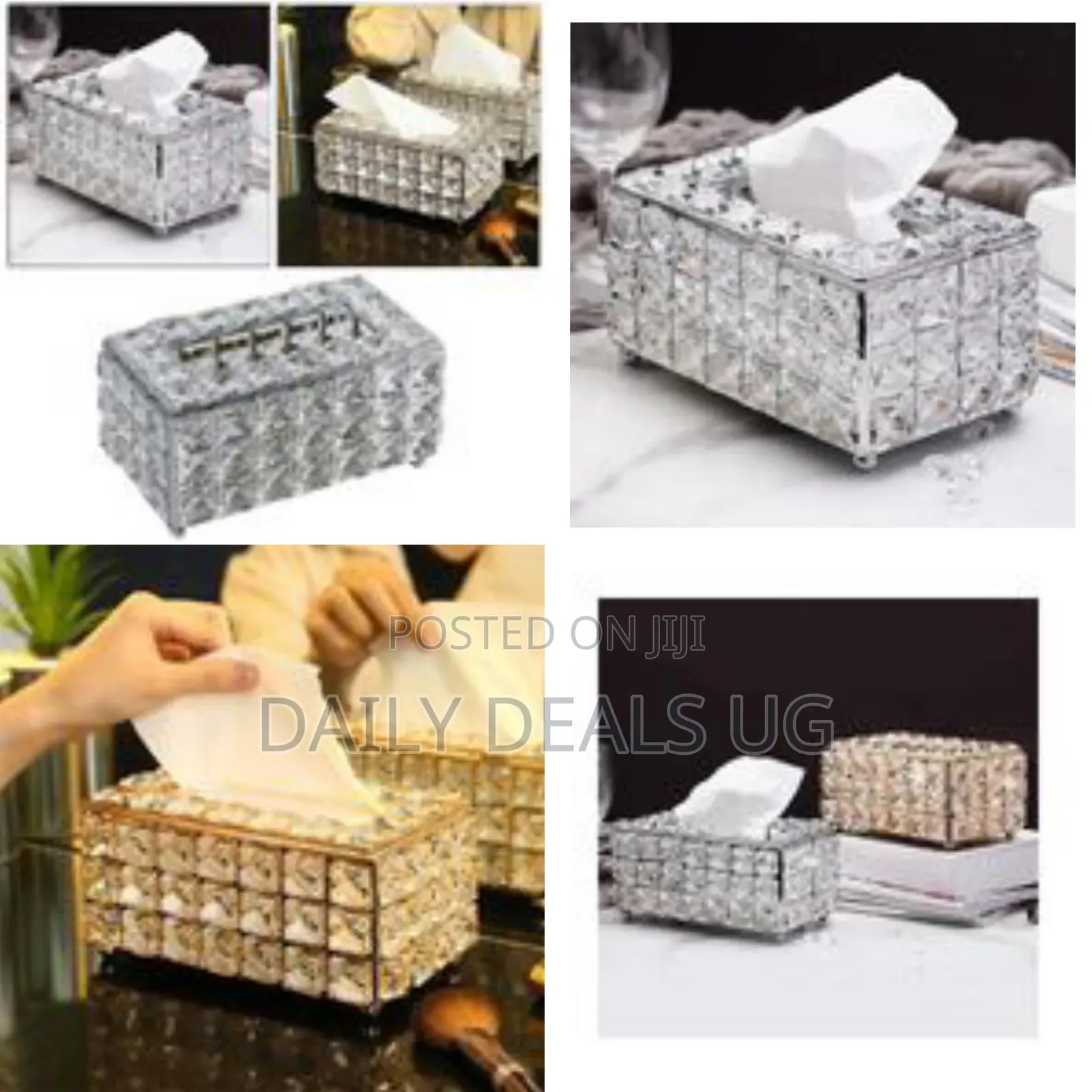 Facial Tissue Napkin Paper Storage Box Dispenser Stain Resistant