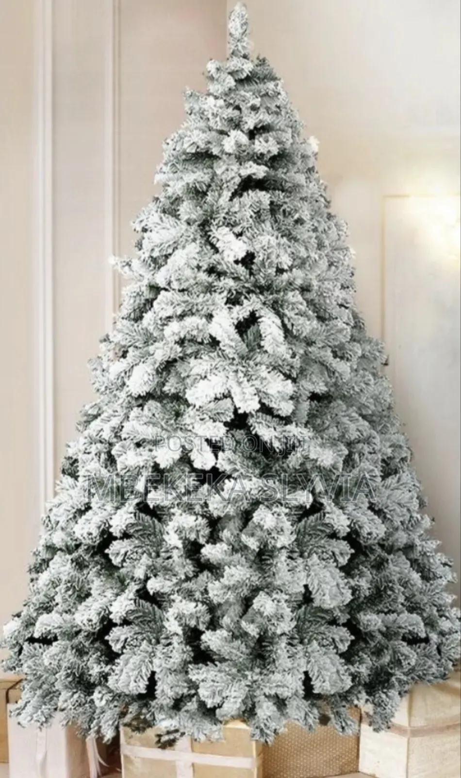 Christmas Tree Snow White 9ft/Snow White Xmas Tree Home Family Deco