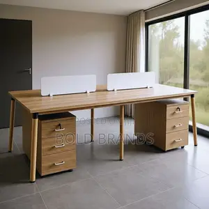 Four Seater Workstation Laminated