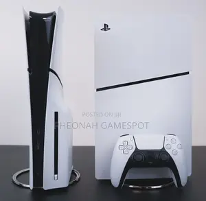 Ps5 Slim, Fast Loading Console, 2 Pads, 4 Great Titles Inside.
