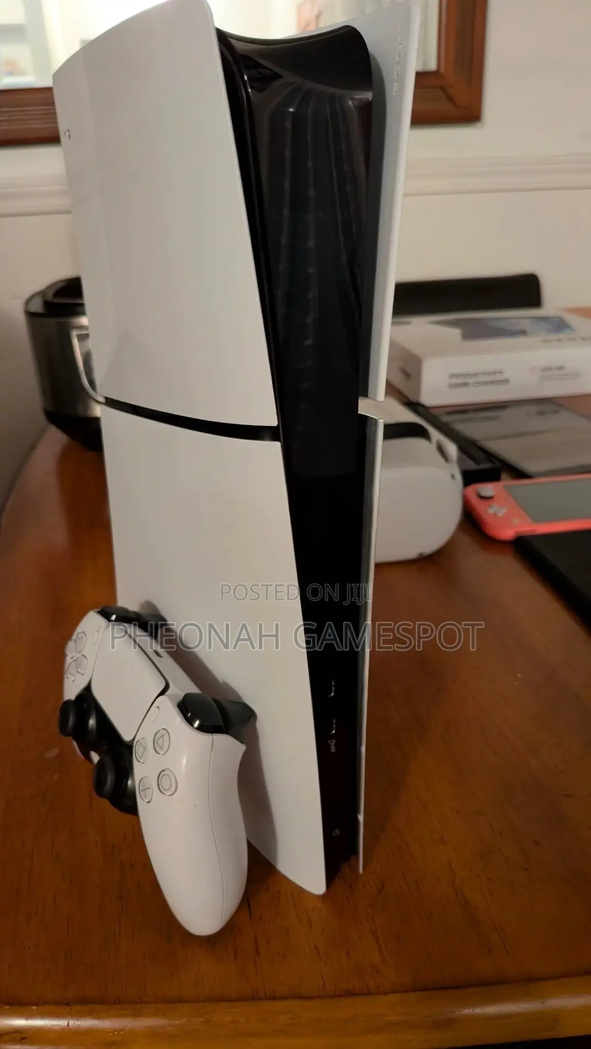 Slim and Mighty Ps5, 2 Pads, Games Installed, Ready to Enjoy!