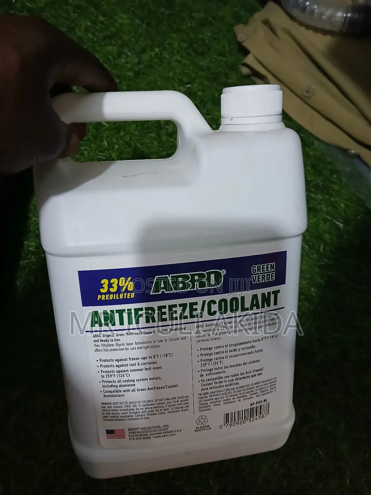 Abro 33% Prediluted Antifreeze/Coolant Green Verde Summer Coolant