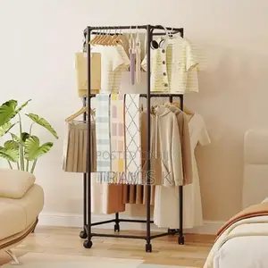 Hexagonal Rotating Clothes Drying Rack