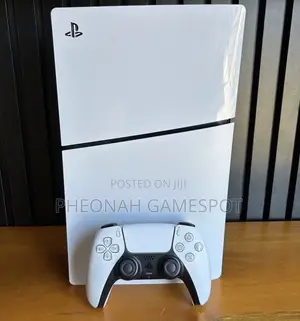 Fast and Sleek Ps5 Slim, Dual Pads, 5 Fun Titles Included.