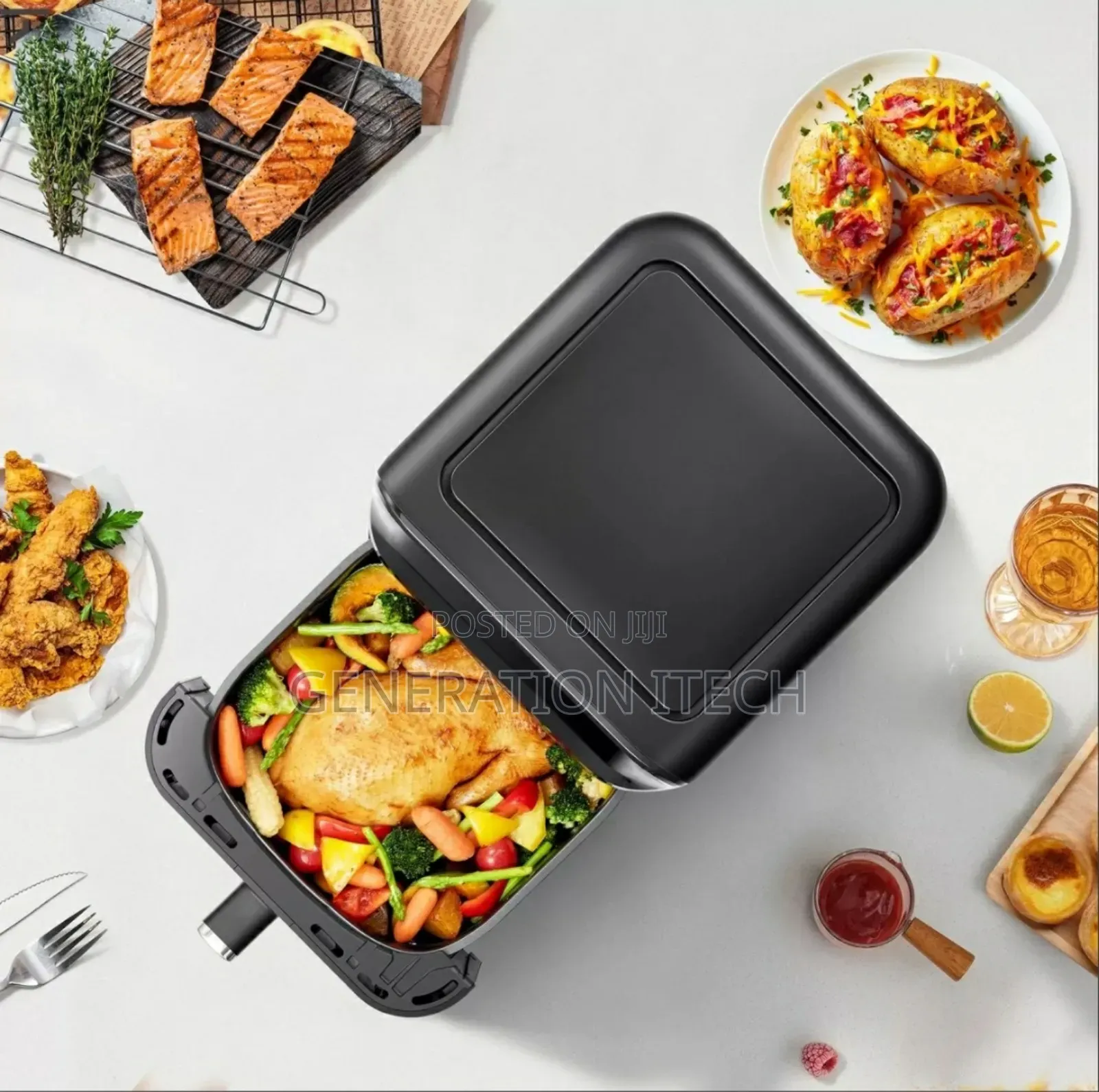 Hisense Air Fryer 6.7l With Led Display And Touch Control