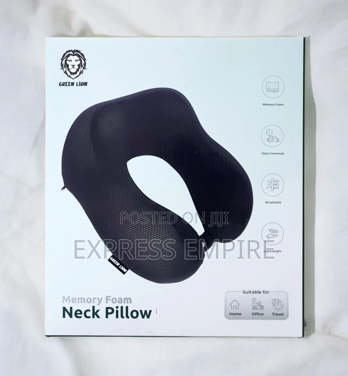 Green Lion Neck Pillow