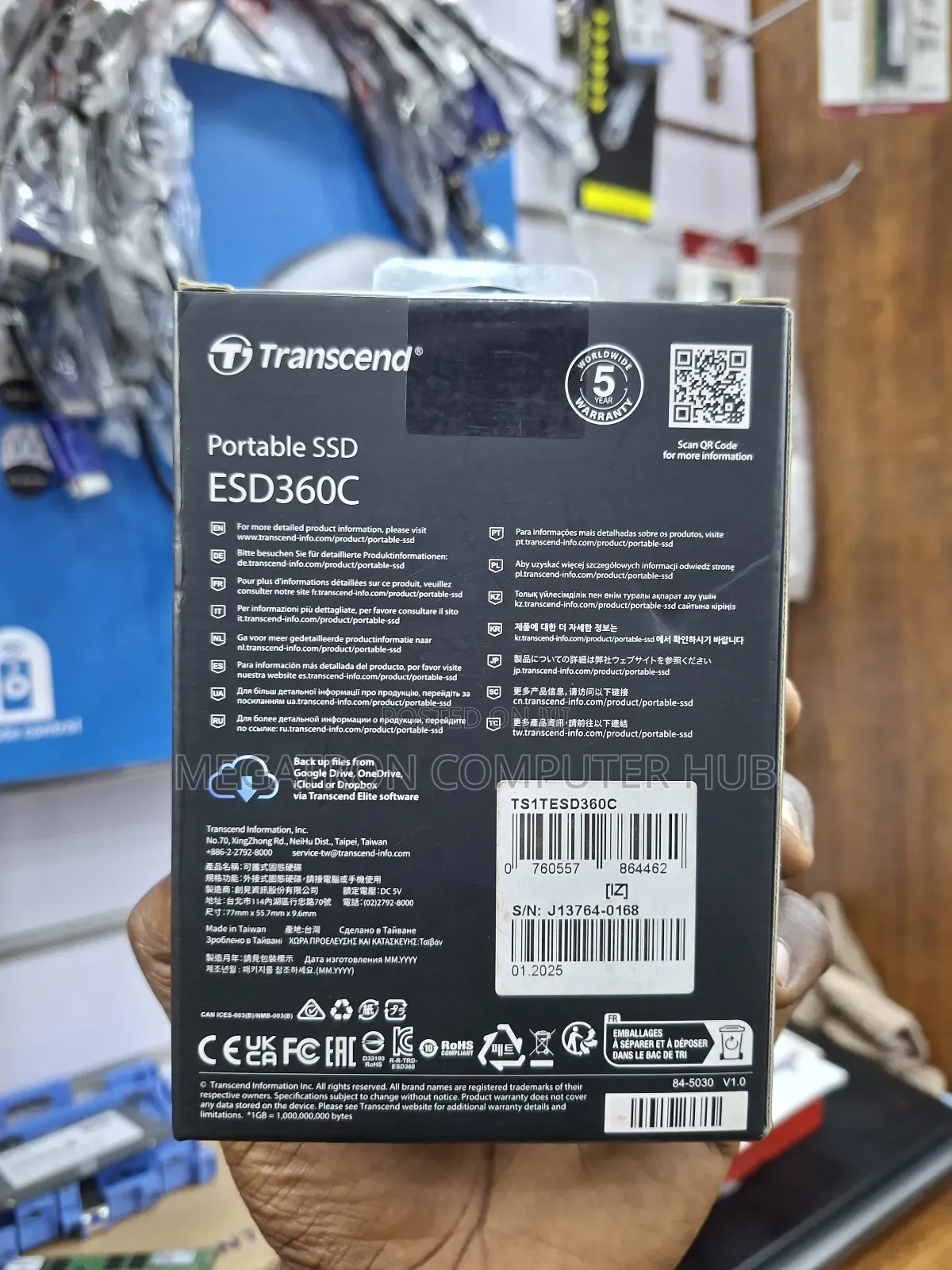 1 Tb SSD Transcend External Drive