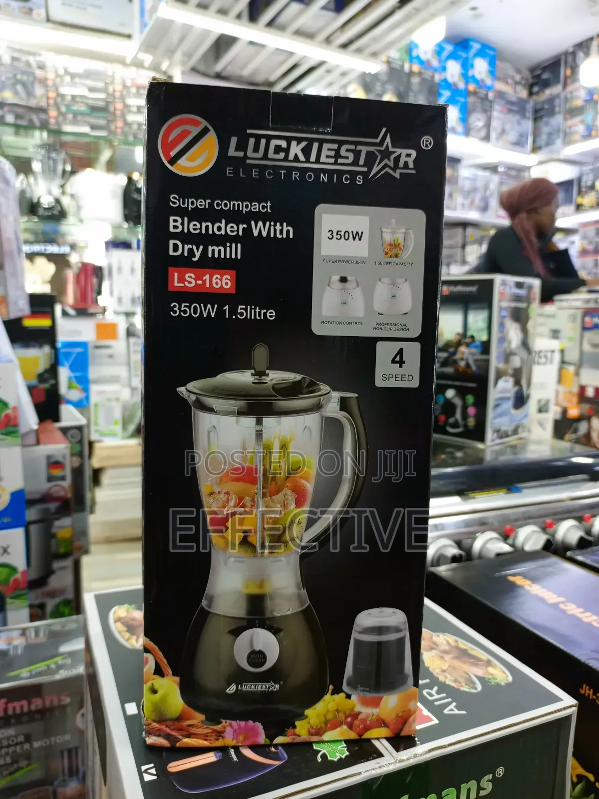 Luckiestar Ls-166 Blender With Dry Mill.