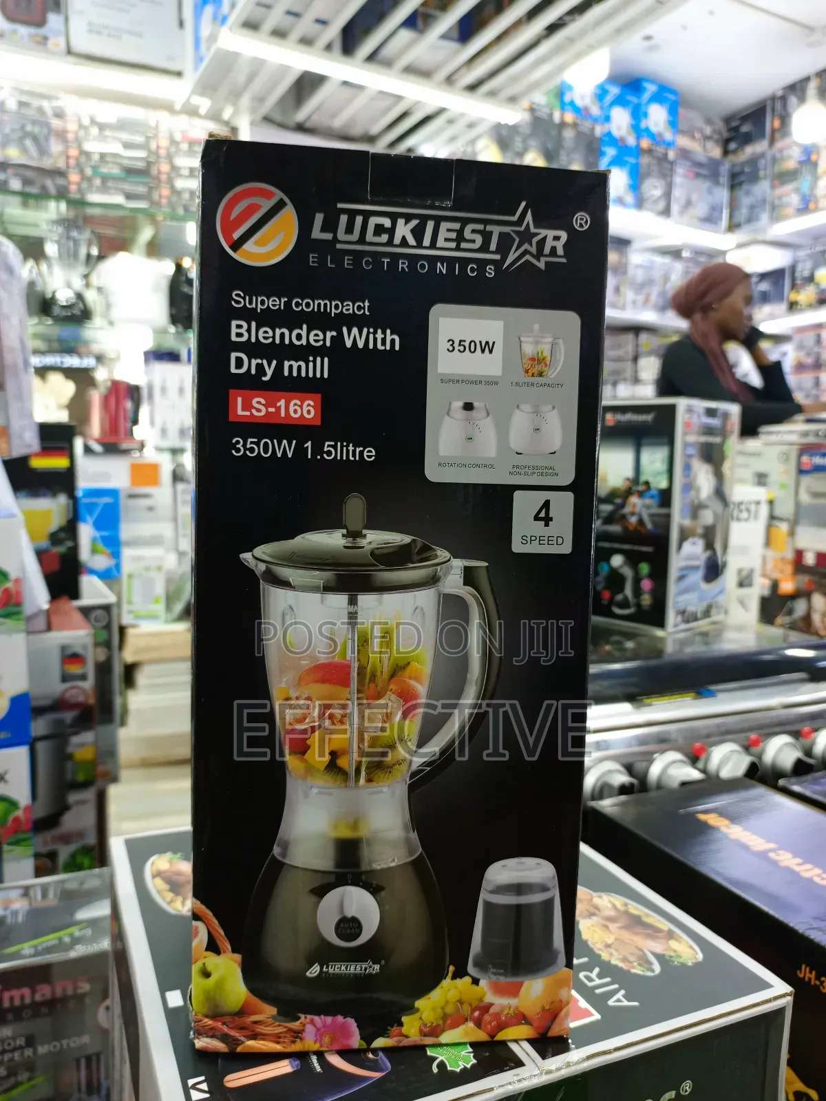 Luckiestar Ls-166 Blender With Dry Mill.