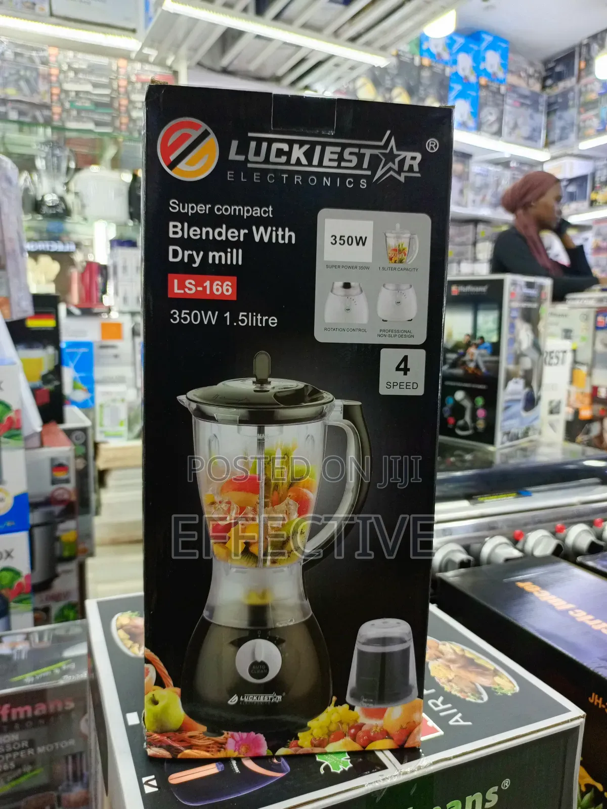 Luckiestar Ls-166 Blender With Dry Mill.