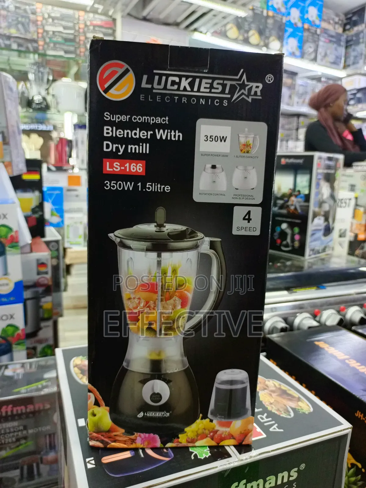Luckiestar Ls-166 Blender With Dry Mill.