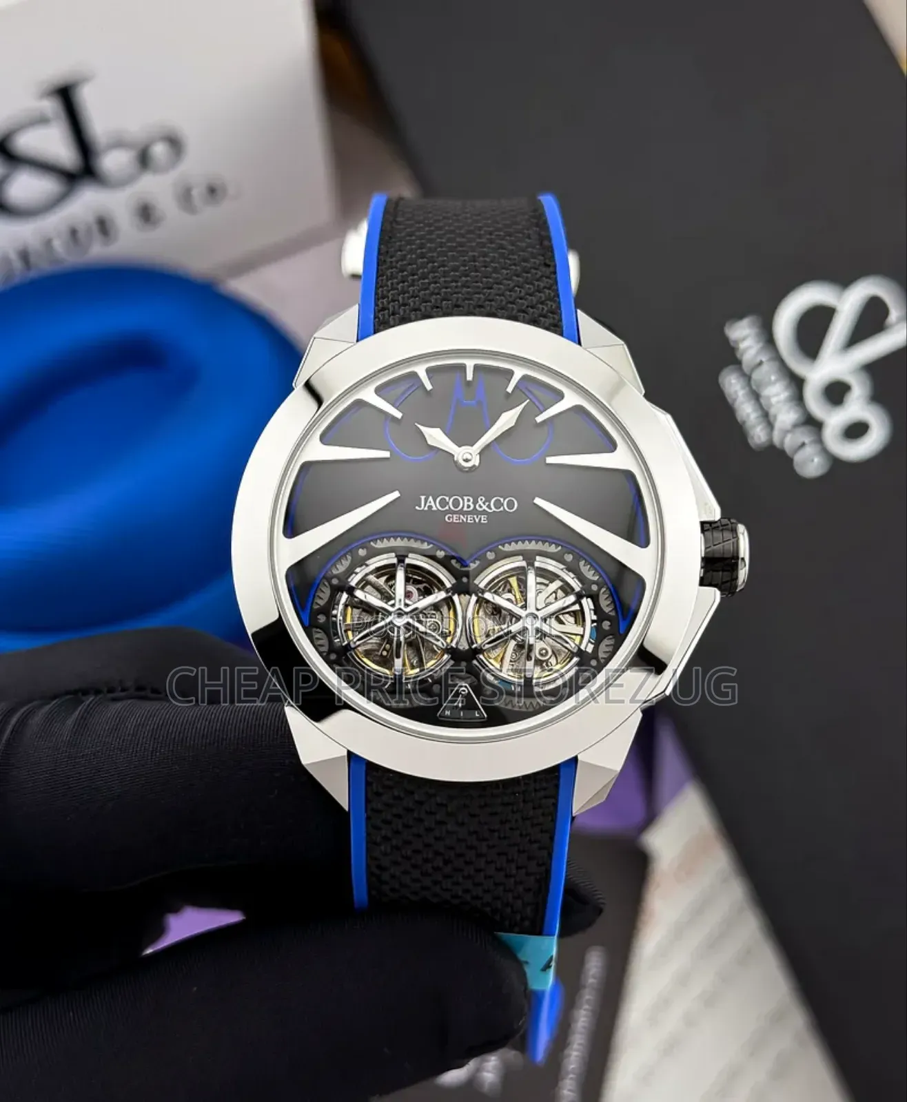 Man's Jacob Co. Batman Gotham City Super Clone Watch