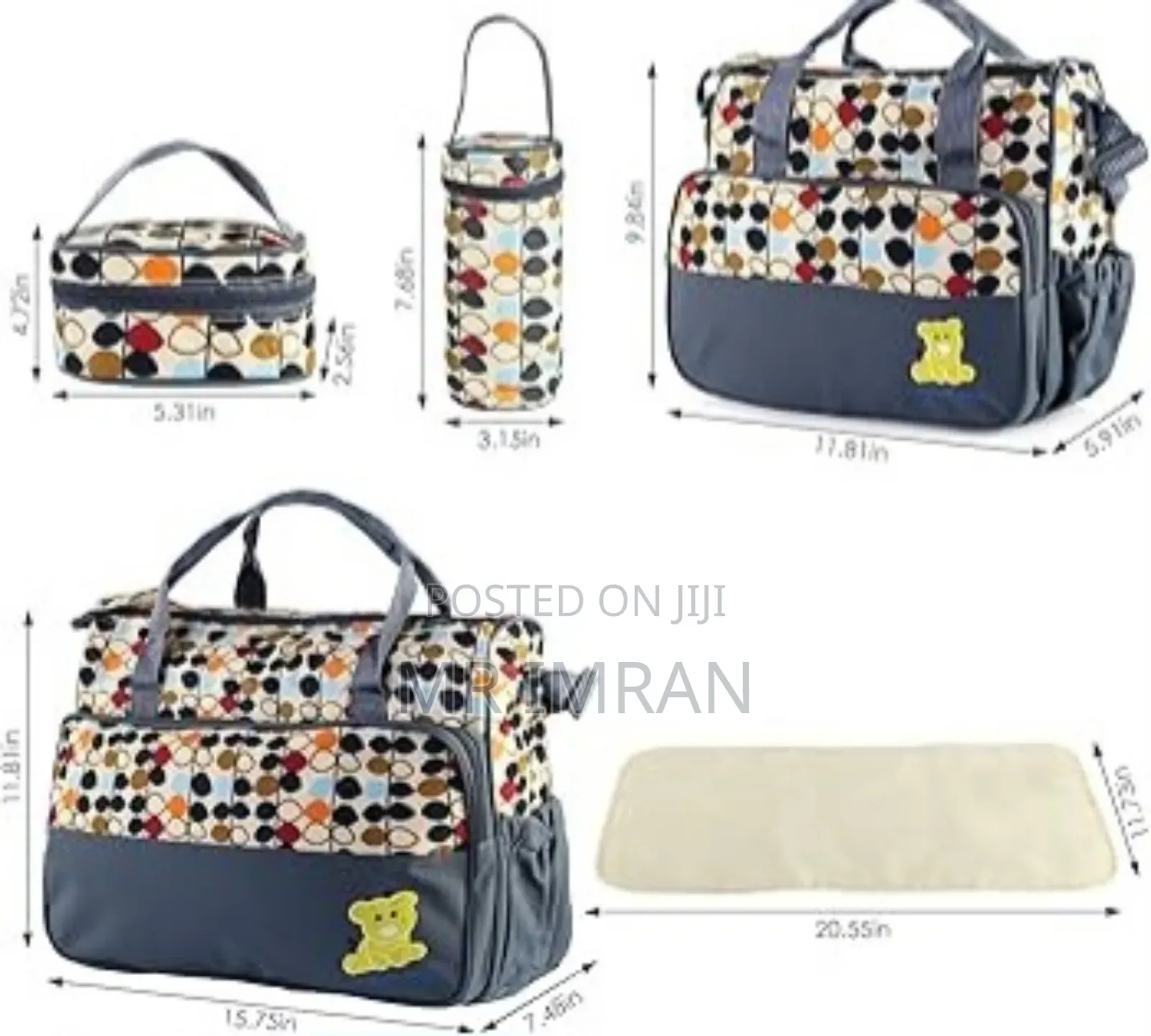 5pc Mummy Baby Bag Set