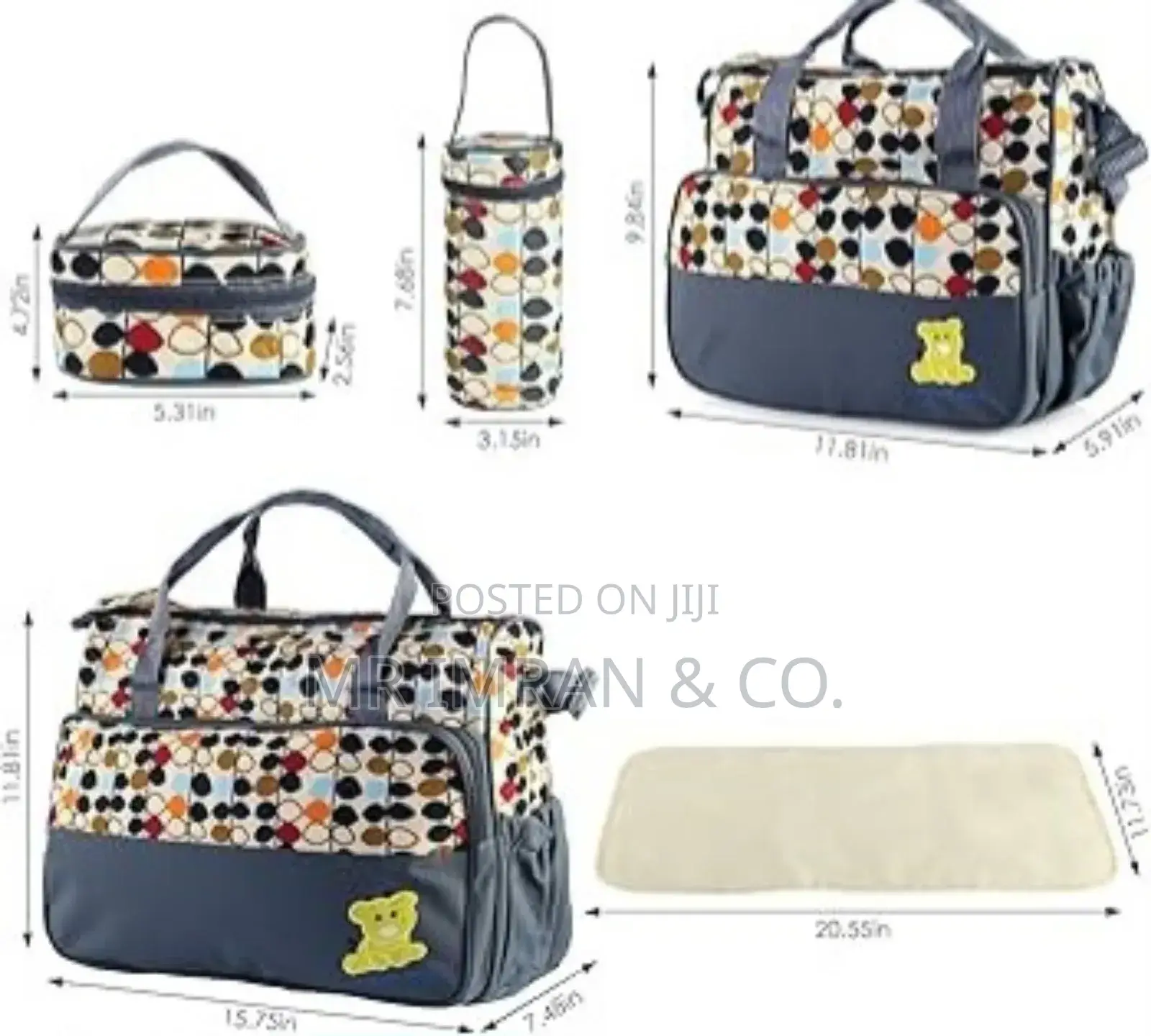 5pc Mummy Baby Bag Set