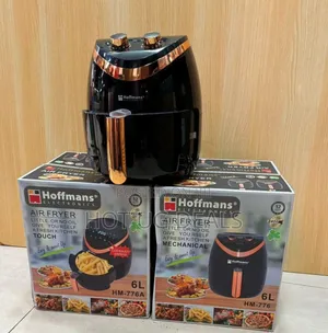 6l Hoffmans Oil Free Healthy Air Fryer Touch Hm-776 – Black