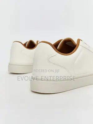 Steps Faux Leather Lace-Up Men's Trainers