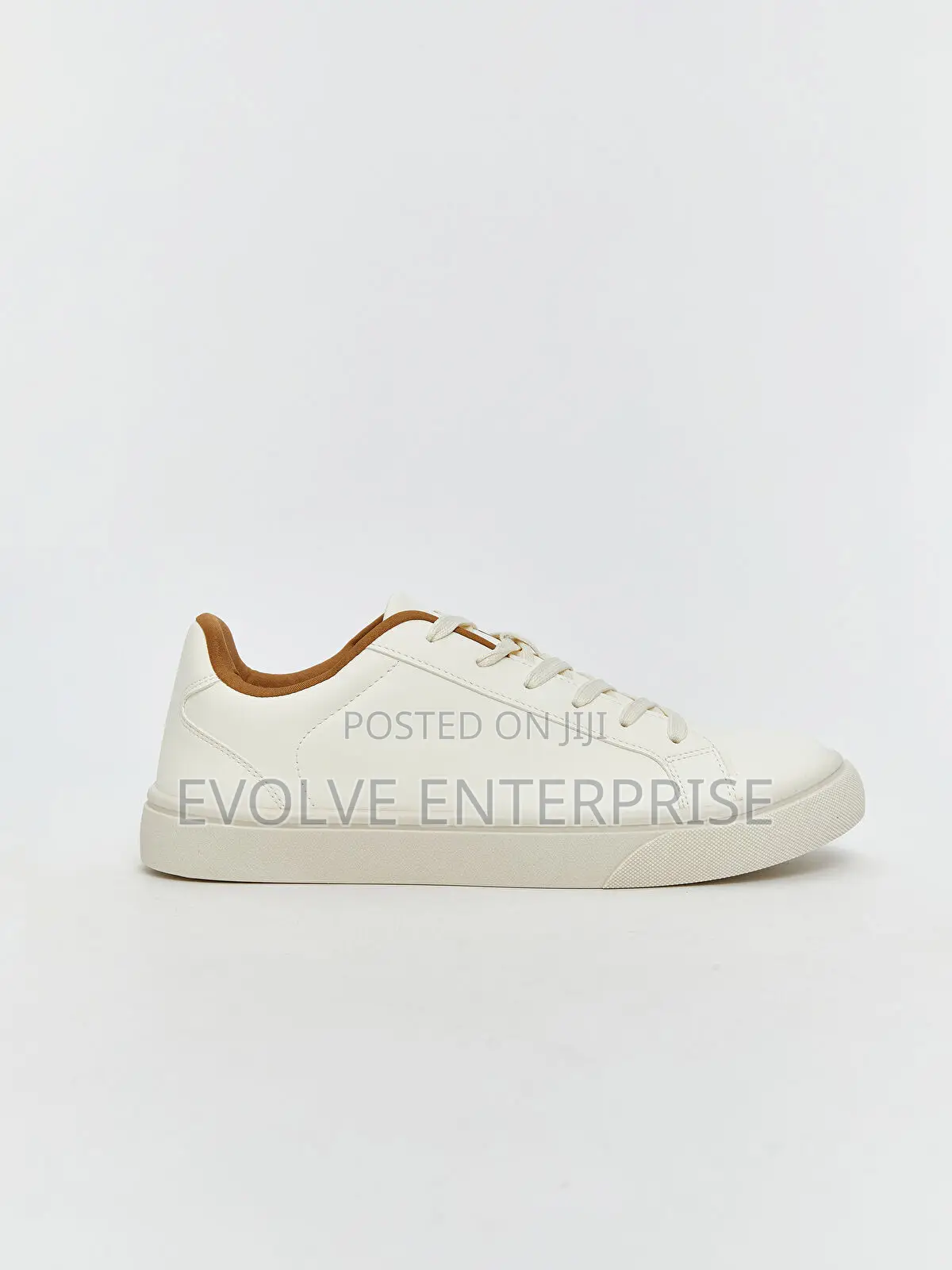 Steps Faux Leather Lace-Up Men's Trainers