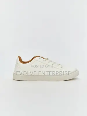 Steps Faux Leather Lace-Up Men's Trainers