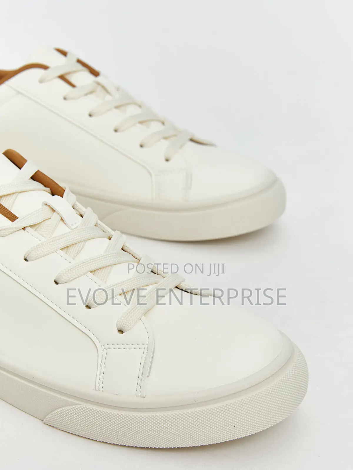 Steps Faux Leather Lace-Up Men's Trainers