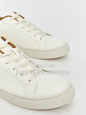 Steps Faux Leather Lace-Up Men's Trainers