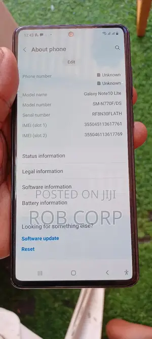 Samsung Galaxy Note 10 Lite 128 GB Black