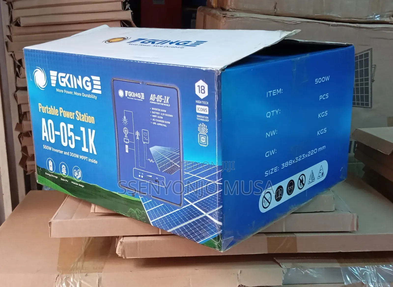 Gking Ao-05- 500w Portable Power Station 1kwh Ups