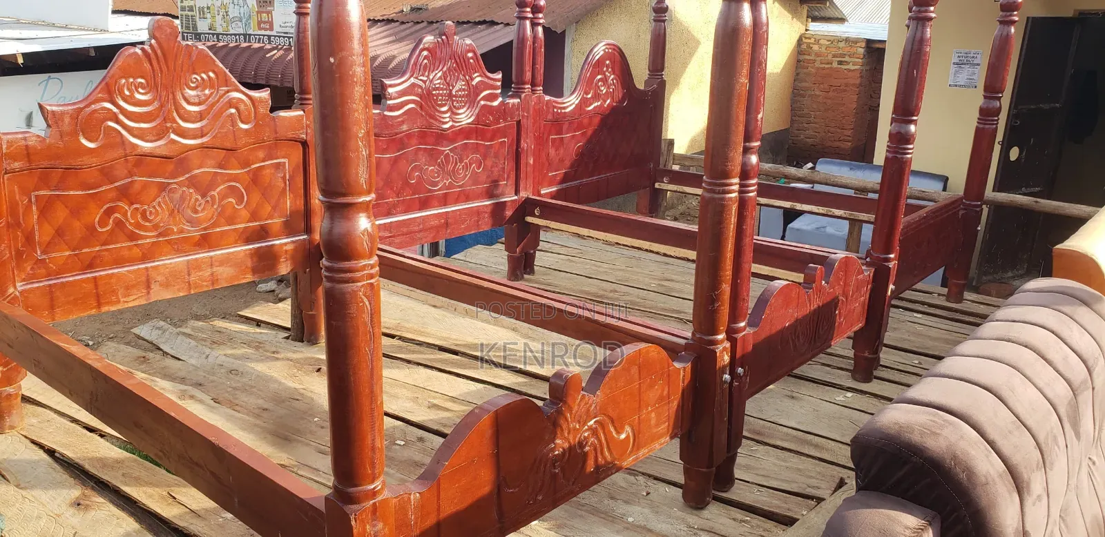 4by6 Mahogany Wood Beds