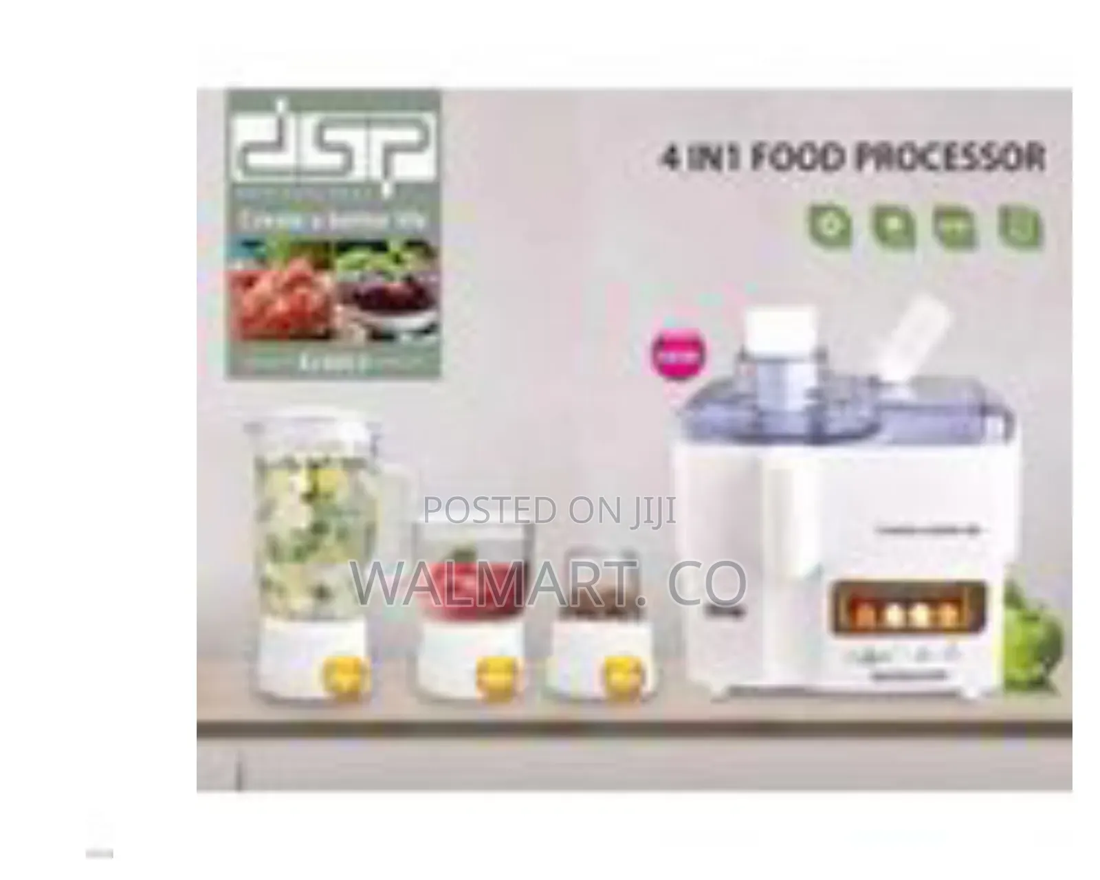 DSP 4 in 1 Glass Food Processor, Extractor,Mixer