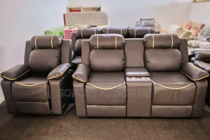 Recliner Sofa Set 7 Seven Seater Leather Sofa Set