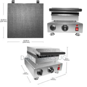 Commercial Nonstick Mold Baking Egg Roll Waffle Cone Maker, 1750w
