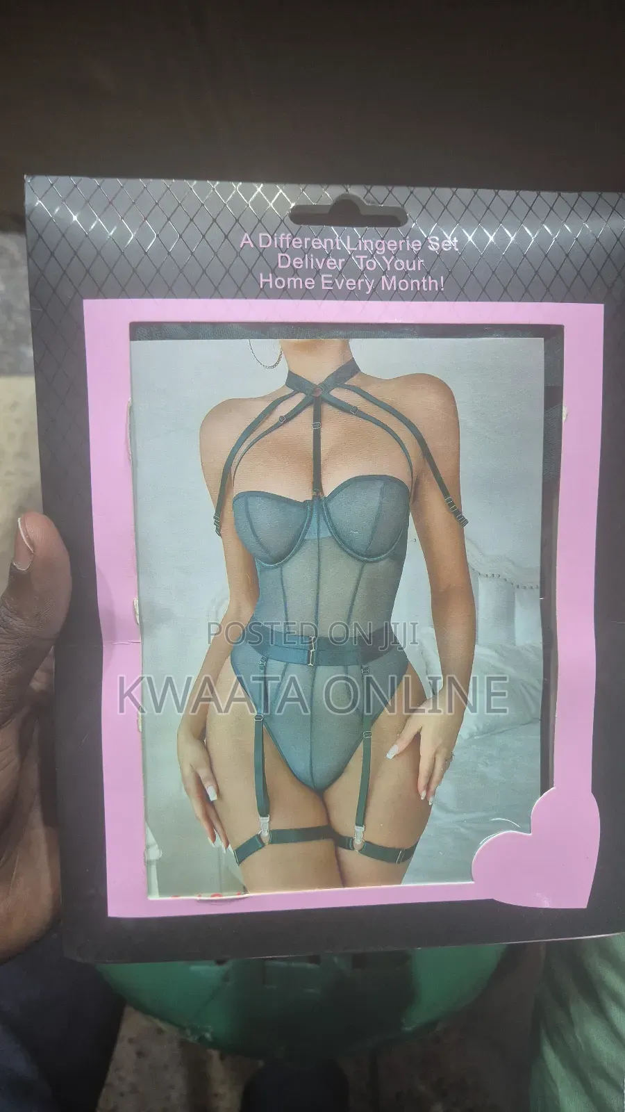 Women's Sexy Lingerie Set Garter Belt Teddy Body Chains Rave Sleepwear