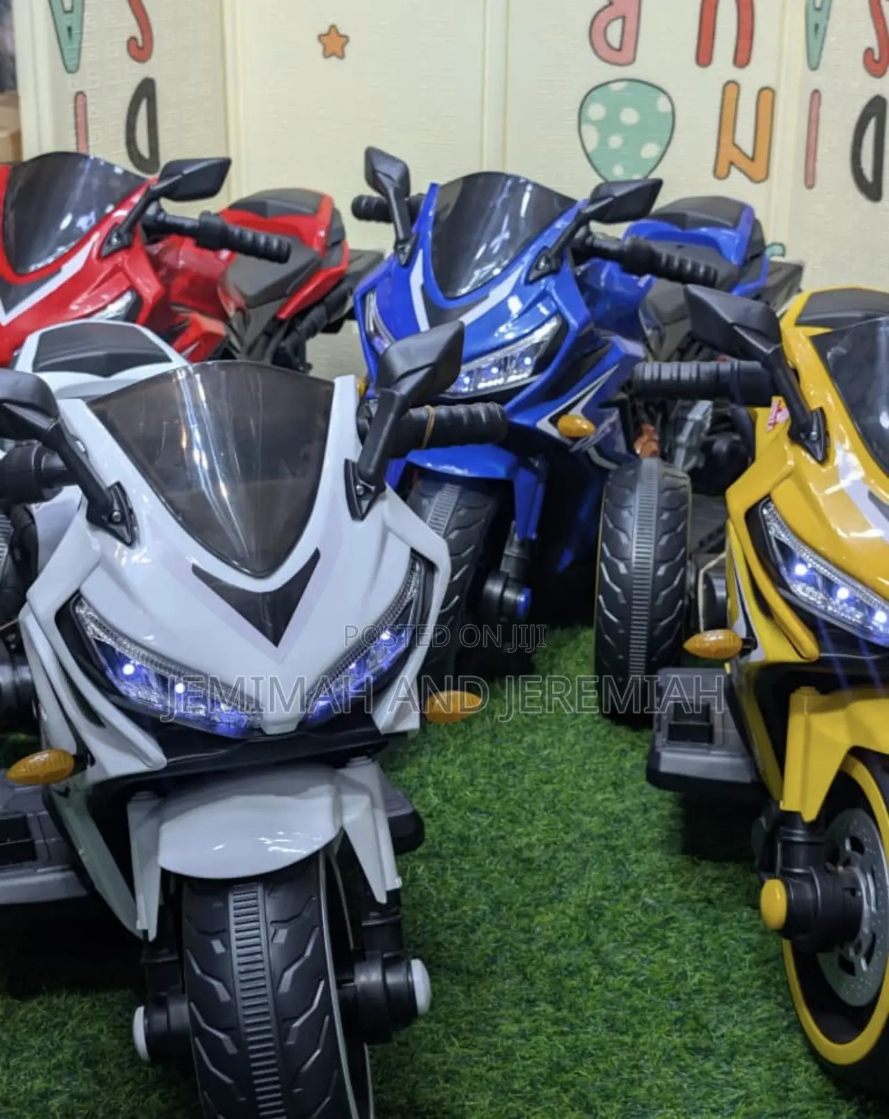 3-Wheel Rechargeable Kids Motor Bikes