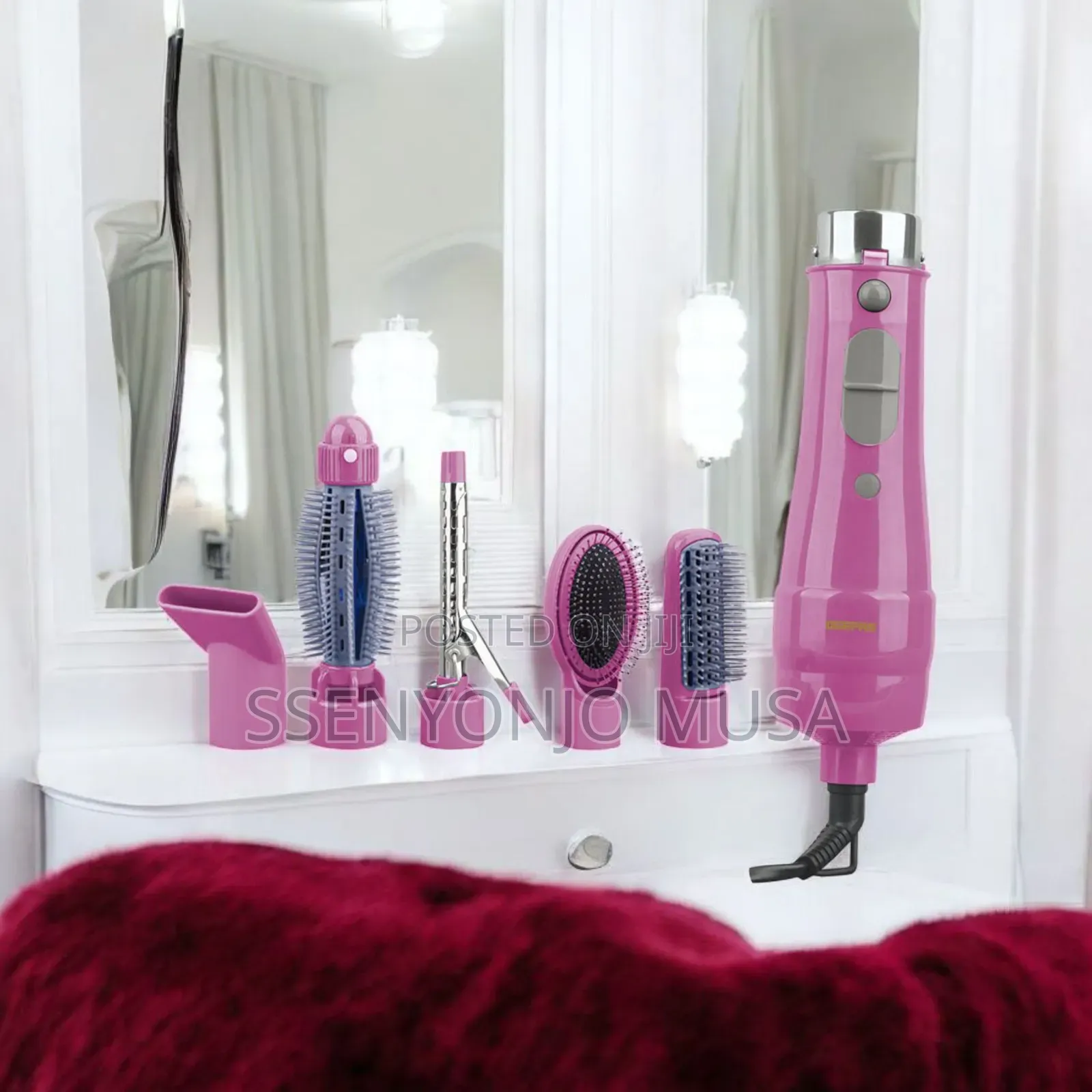 Geepas Gh731 8-in-1 Hair Styler 750w – Straighten, Curl Add Volume