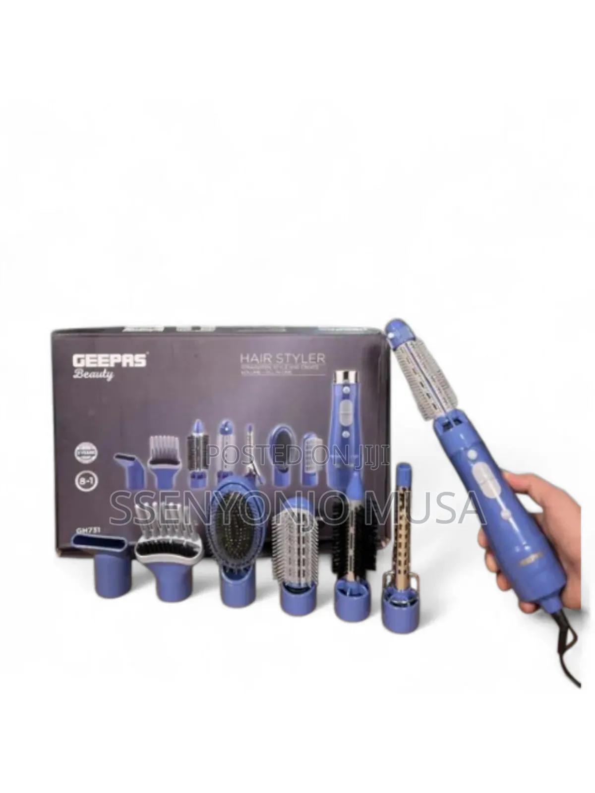 Geepas Gh731 8-in-1 Hair Styler 750w – Straighten, Curl Add Volume