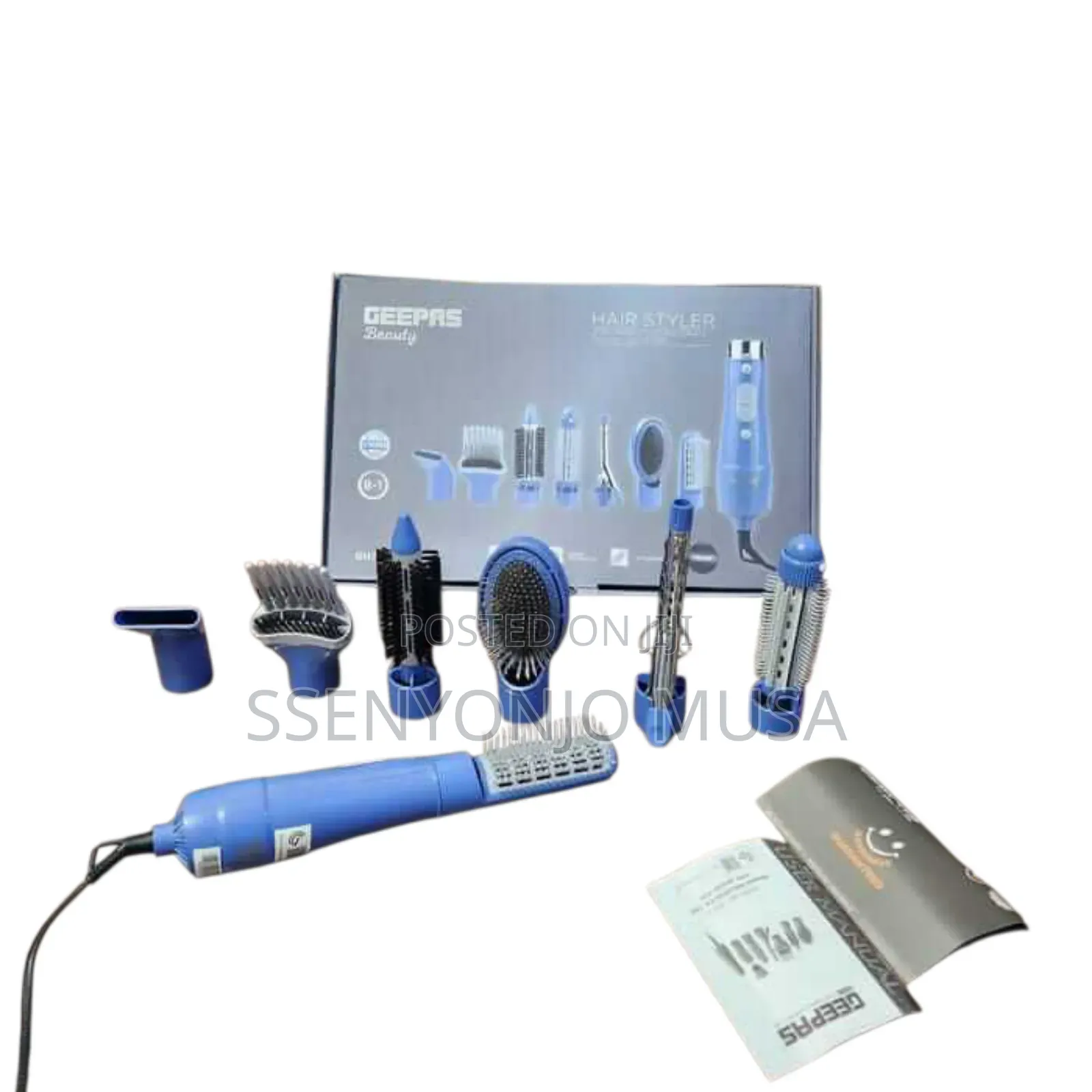Geepas Gh731 8-in-1 Hair Styler 750w – Straighten, Curl Add Volume