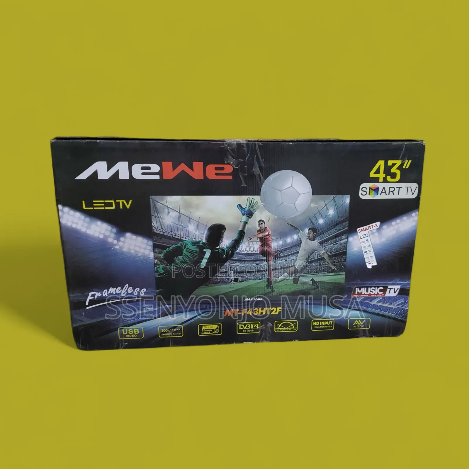 Mewe Mt-f43ht2f 43" Frameless Smart Led Tv -usb Video,Music-